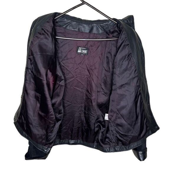 Vintage COMINT Moto Suede Leather Jacket Medium - Picture 3 of 4